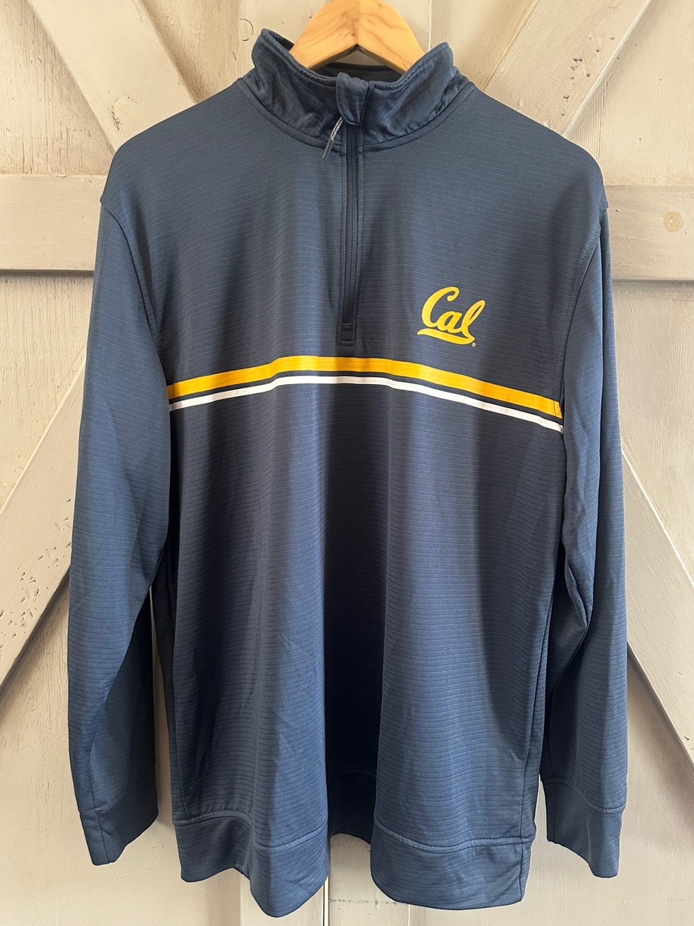 Champion Cal Berkeley Golden Bears 1/4 Zip Pullover Blue Gold Men’s Large